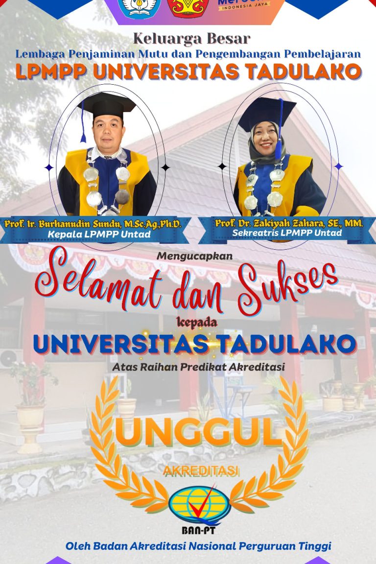Universitas Tadulako Raih Akreditasi Unggul
